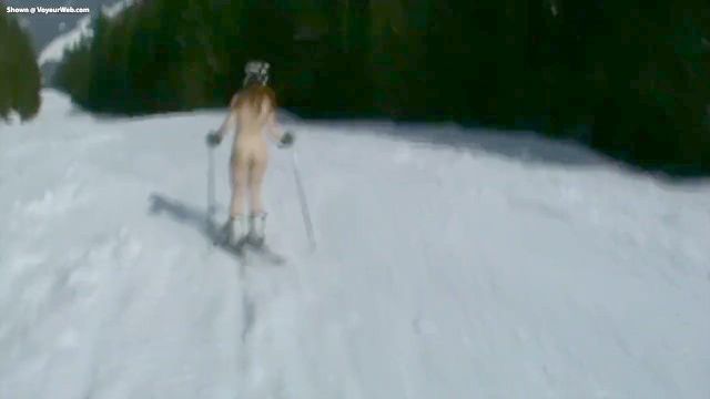 esquí desnuda