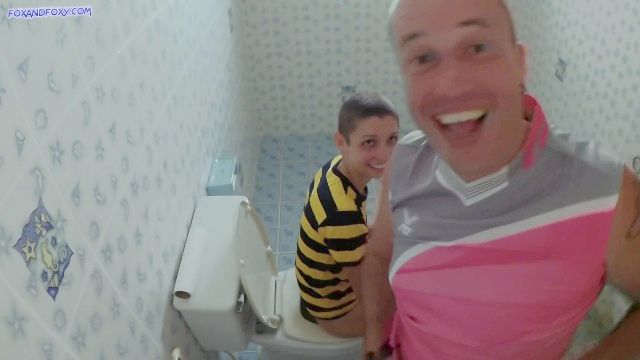 Jizz Inside Me ! Have Sex In Public Toilet And Internal Cum Discharge