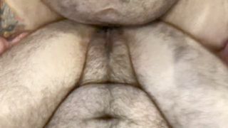 Great Daddy Bear Impregnates Ftm She - Male Life Partner - Pussy Semen Inside
