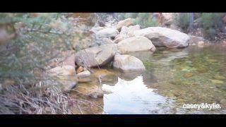 Outdoor Make Love In Public On Hike She - Male & Cis Casey Kisses & Kylie Le Life Husband