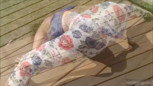 PAWG whooty perreo en mallas de spandex medias polainas botín