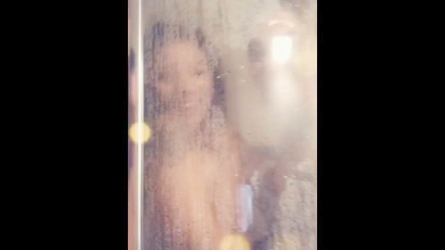 Caught In The Shower With My Horny Mate - Sweetie Gets His Balls Drained