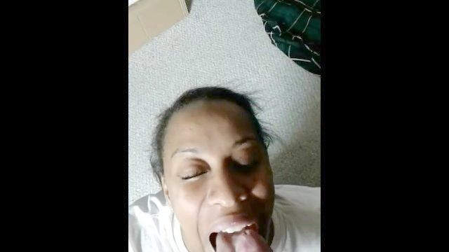 Obedient Colored Person Helpmate Loves The Drink Of Cum