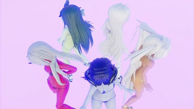 [mmd] Ghost Dance 5 Ladys Edited By モン娘の話するかも？