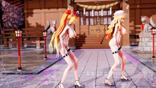 MMD luvoratorrrrry水夏与八云由香里的性舞蹈