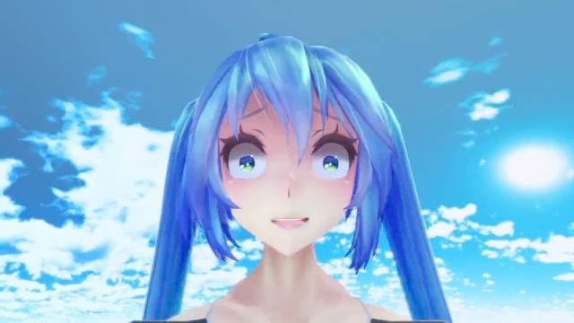 crecimiento giantess miku (MMD)