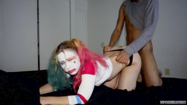 نحيف الجسد المثالي سميكة pawg هارلي كوين مارس الجنس وcreampied بواسطة بي بي سي pt.2