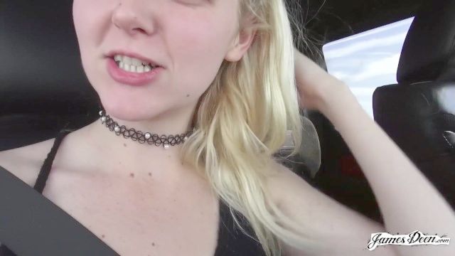 Coition In A Car With Horny White Haired Legal Age Youthful Iris Rose Makes Her Cum Multiple Times