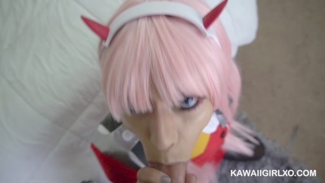 Zero Two 02 Cosplay - Rear End Have Sex Having Have Sex And Shooting A Load In Her Mouth