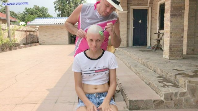 Bald Head Shaving And Double Penetration In All Holes