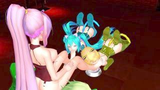 Luka Trains/feeds Her Pets (yuri Bdsm Sex / Foot Fetish) - 3d Mmd
