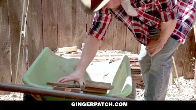 Gingerpatch - Attractive Red Hair Screwed Down By Cowboy