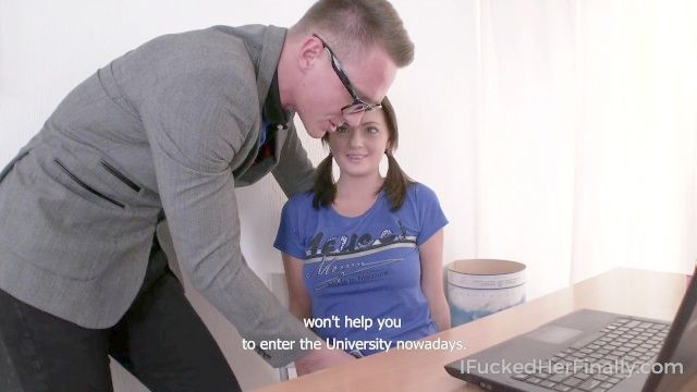 Excited Girl Seduces Instructor Into Fucking Her Holes