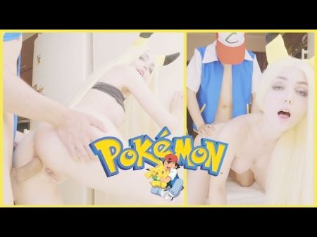 Pokemon. Ash Fucks Pikachu In Sweet Anal And Cum Inside