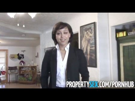Propertysex - Really Cute Real Estate Agent Makes Dirty Sex Video