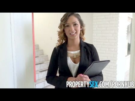 Propertysex - Beautiful Agent Fucks Home Owner For Agree To Sell Signature