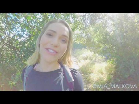 Mia Malkova Gets Taken Advantage Of On Public Hike