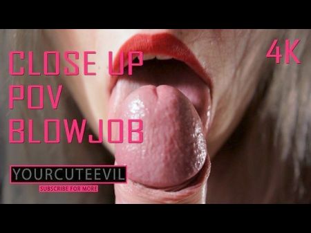 Romantic Red Lipstick Close Up Point Of View Blow Putz 4k 2160p