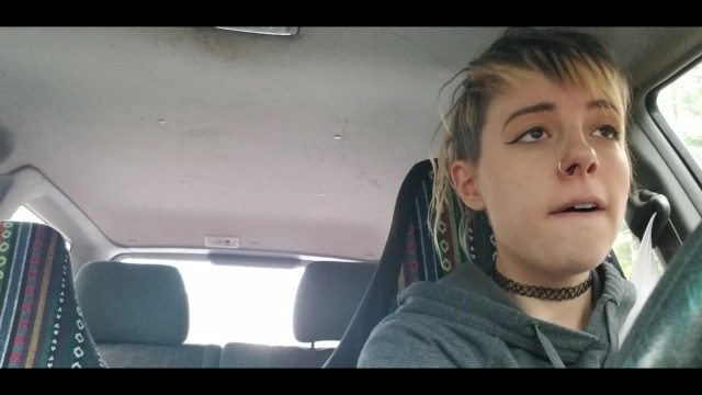 In Public With Vibrator And Having An Orgasm While Driving