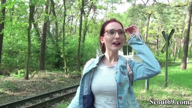 German Scout - Redhead Schoolgirl Lia Seduce To Fuck Public For Money