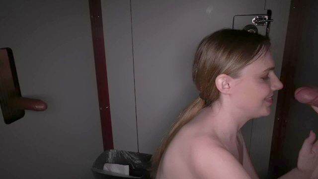Perfect Light Haired Life Partner Shared With Strsangers At Gloryhole