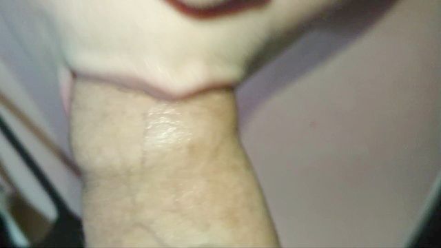Close Up Foreskin Play Shaft Give Head Jerking Off On My Lips & Sperm On My Tongue