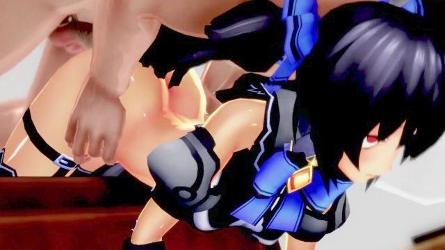 [mmd Hentai] Black - Haired Anime Whore Noire Gets Slammed And Piston - Shagged