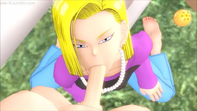 Android 18 Shaft Suck