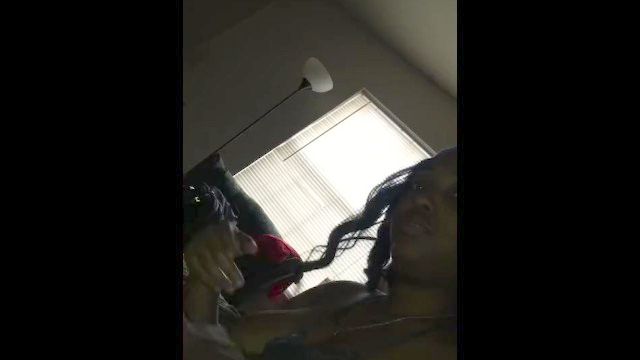 Immature Thot Sucks Shaft While He’s On The Phone