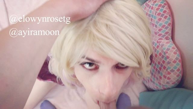 Attractive Tgirl Getting Facefucked And Deepthroating
