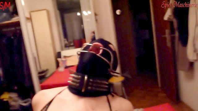 Point Of View Assfuck Orgasm With Dental Gag Birthday Evening Minion Bitch