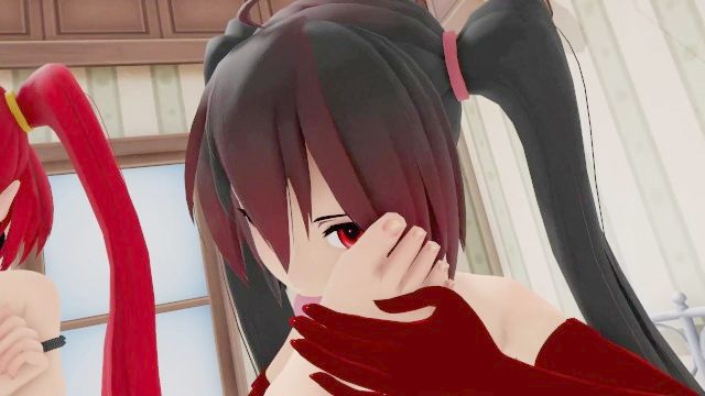 кровать секс и поклонение футового (юри кабала секс / фут фетиш) 3d Mmd