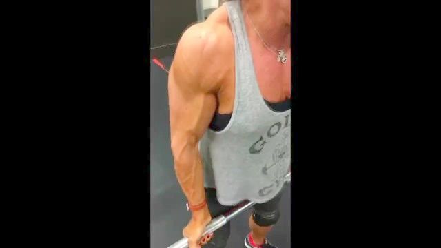 Mad Biceps Curl Intensity And Ripped Vascular Biceps